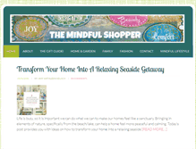 Tablet Screenshot of mindful-shopper.com